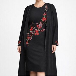 Vintage Rickie Freeman Teri Jon Knitwear Wool Dress Coat Set